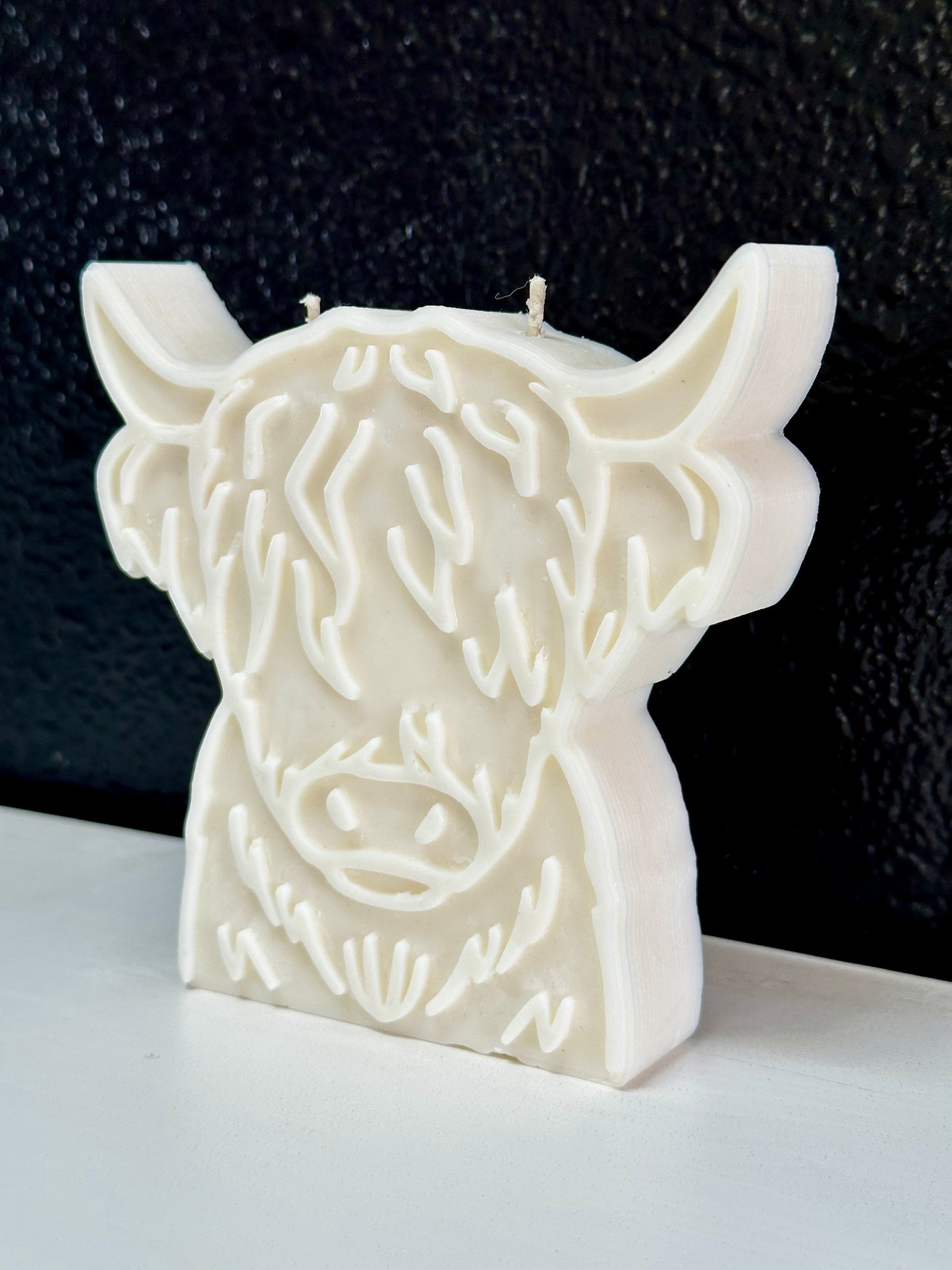 Highland cow free standing Candle