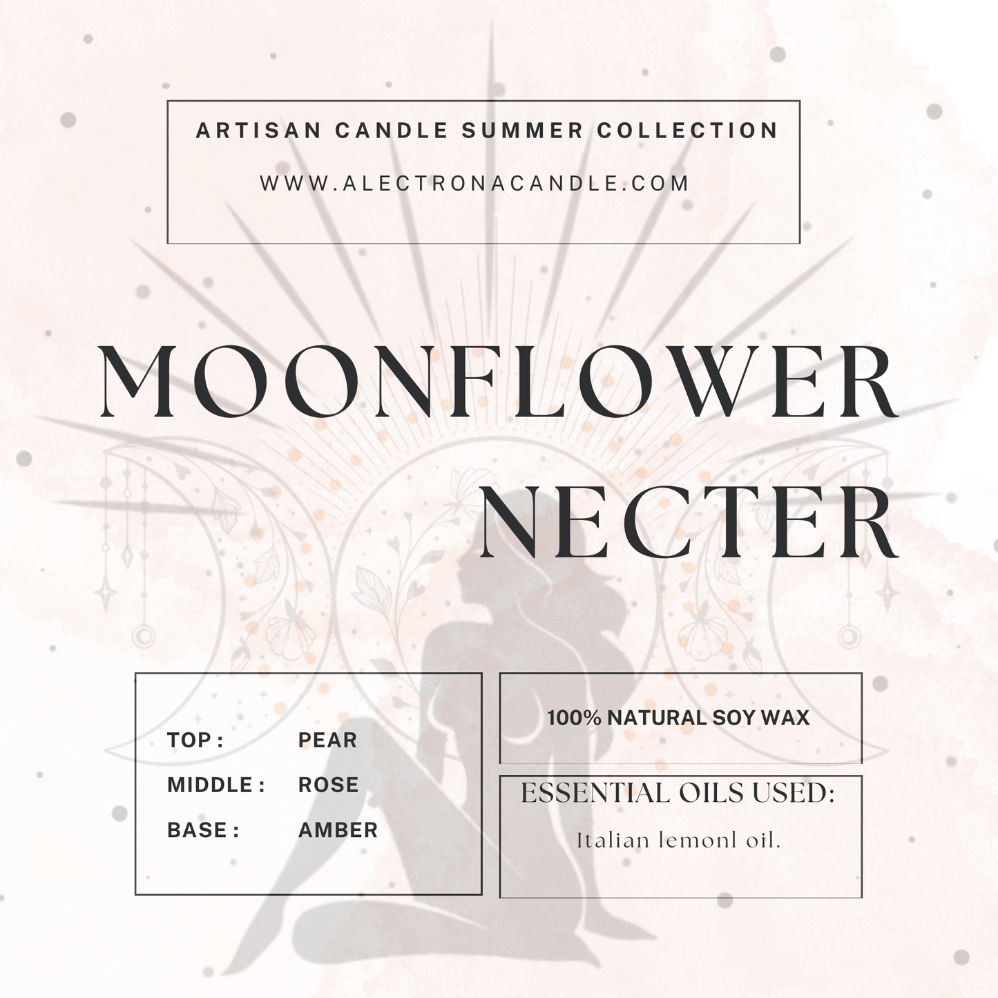 Moonflower Nectar 100% Soy wax candle